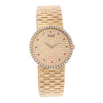 Piaget Dancer P10491 Yellow Gold Diamond Dial 32mm Manual