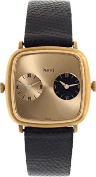 Piaget Dual Time 612773 18k Yellow Gold Gold dial 32mm Manual watch Piaget Dual Time 32mm 612773