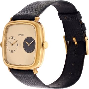 Piaget Dual Time 612773 18k Yellow Gold Gold dial 32mm Manual watch