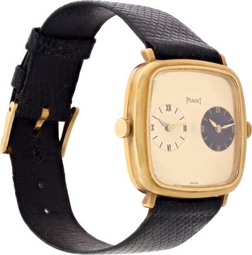 Piaget Dual Time 612773 18k Yellow Gold Gold dial 32mm Manual watch