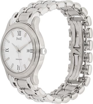 Piaget Polo 24001 M 501 D 18k White Gold White dial 33mm Automatic watc