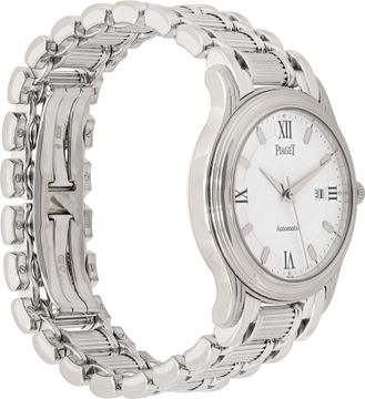 Piaget Polo 24001 M 501 D 18k White Gold White dial 33mm Automatic watc