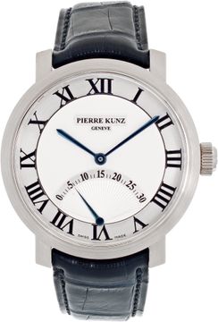 Pierre Kunz Retrograde PKA001SR 18k White Gold 41mm auto watch