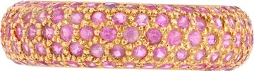 Pink sapphire Eternity band mounted in 18k rose gold