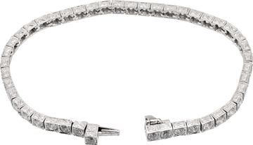 Platinum diamond bracelet with approx. 3 carats in diamonds