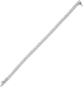 Platinum diamond bracelet with approx. 3 carats in diamonds