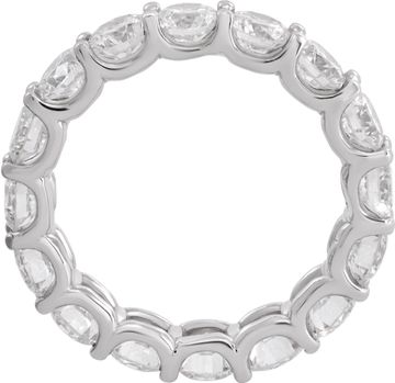 Platinum diamond eternity band with GIA certificate