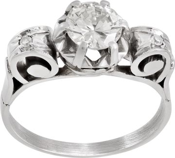 Platinum ring with diamond Ring Collection
