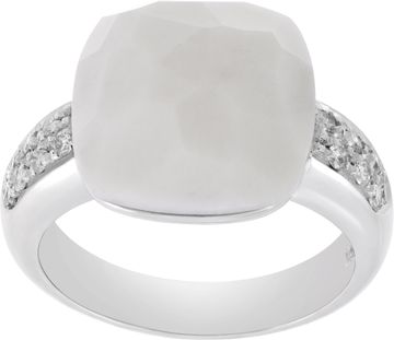 Pomellato Capri ring in 18k white gold Ring Collection