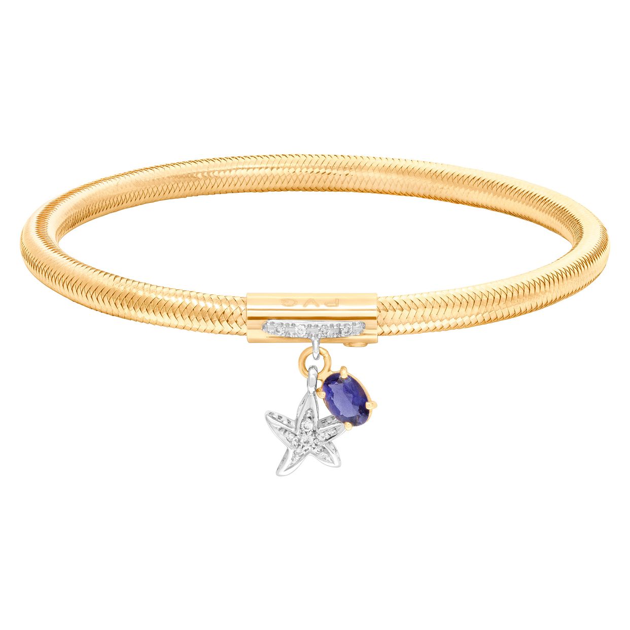 Ponte Vecchio Gioielli Nobile flex bangle with diamond starfish