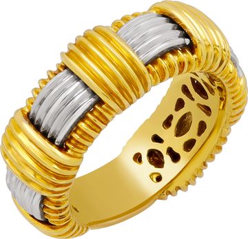 Roberto Coin Appasionata ring in 18k yellow and white gold