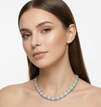 Roberto Coin Appassionate in 18k white gold and pave set diamonds