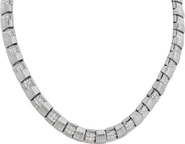 Roberto Coin Appassionate in 18k white gold and pave set diamonds
