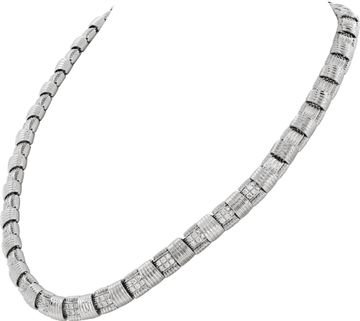 Roberto Coin Appassionate in 18k white gold and pave set diamonds