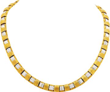 Roberto Coin Appassionate in 18k yellow and white gold and pave set diamonds