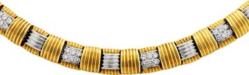Roberto Coin Appassionate in 18k yellow and white gold and pave set diamonds