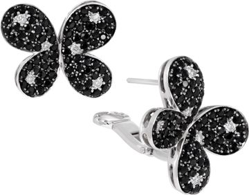 Roberto Coin Black Sapphire and Diamond Butterfly Set