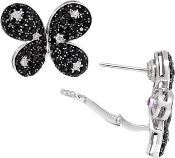 Roberto Coin Black Sapphire and Diamond Butterfly Set