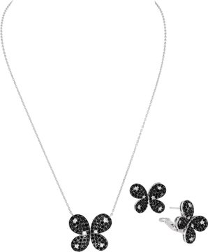 Roberto Coin Black Sapphire and Diamond Butterfly Set