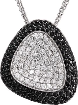 Roberto Coin ¿Capri¿ necklace featuring black sapphires and white diamonds