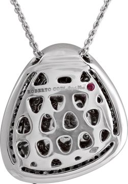 Roberto Coin ¿Capri¿ necklace featuring black sapphires and white diamonds