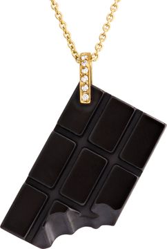Roberto Coin Chocolate necklace with diamond accents in 18k Roberto Coin Chocolate necklace with diamond accents in 18k Necklace Collection