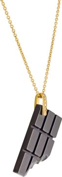 Roberto Coin Chocolate necklace with diamond accents in 18k