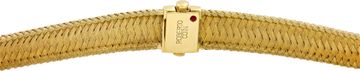 Roberto Coin choker weave necklace in 18k yellow gold