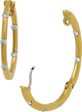 Roberto Coin earrings with diamond accents 18k