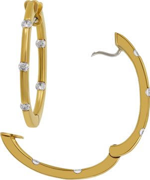 Roberto Coin earrings with diamond accents 18k