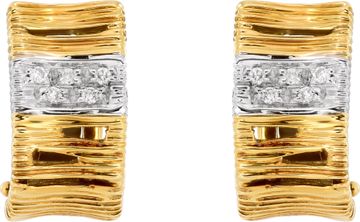 Roberto Coin Elefantino collection earrings in 18k yellow gold with diamonds Earring Collection