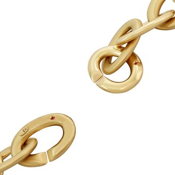 Roberto Coin Heavy necklace and bracelet in 18k yellow gold