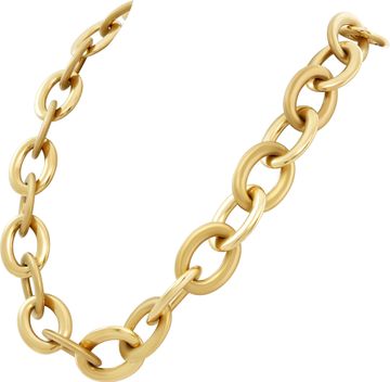 Roberto Coin Heavy necklace and bracelet in 18k yellow gold