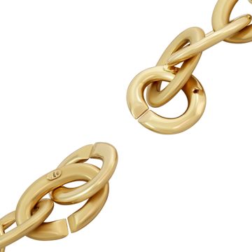 Roberto Coin Heavy necklace and bracelet in 18k yellow gold