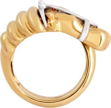 Roberto Coin horse ring in 18k yellow & white gold