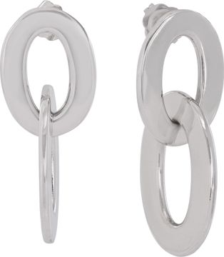Roberto Coin Oval drop earrings in 18k white gold
