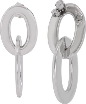Roberto Coin Oval drop earrings in 18k white gold