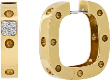 Roberto Coin Pois Moi collection 18k yellow gold hoop earrin