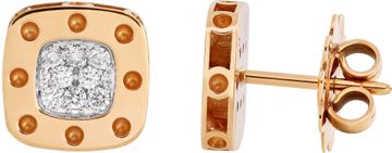Roberto Coin Pois Mois 18k yellow gold earrings with diamonds