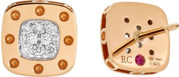 Roberto Coin Pois Mois 18k yellow gold earrings with diamonds