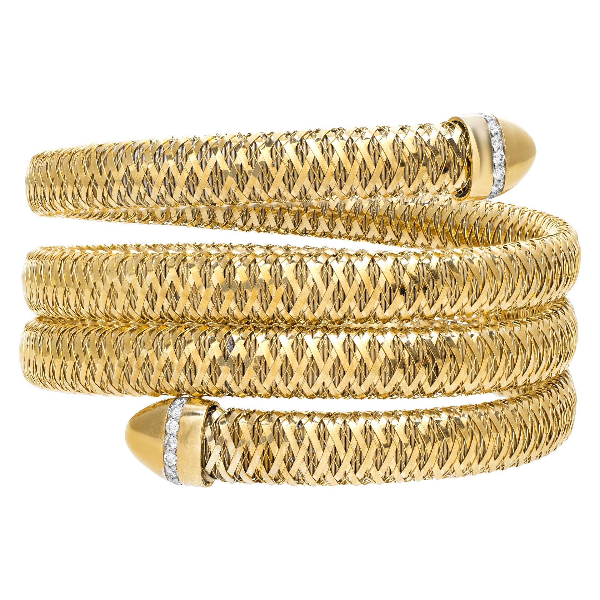 Primavera 4❗️30 GOLDEN ROCKSTEADY‼️ Roberto Coin primavera coil bracelet in 18k | Gray & Sons