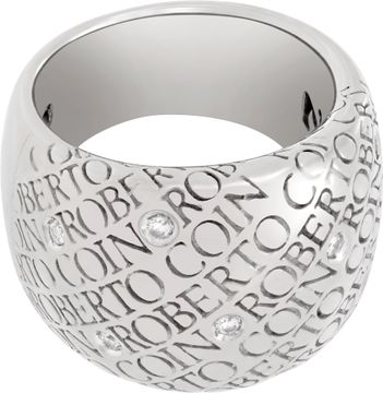 Roberto Coin ring in 18k white gold with 9 diamonds Roberto Coin ring in 18k white gold with 9 diamonds