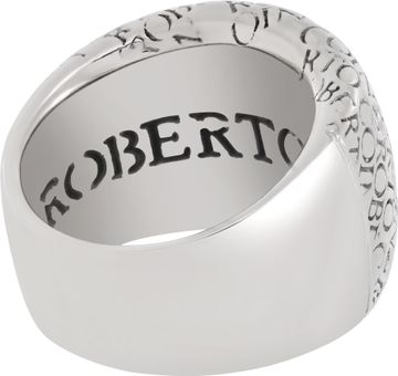 Roberto Coin ring in 18k white gold with 9 diamonds