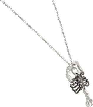Roberto Coin Scorpion necklace in 18k white gold