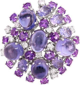 Roberto Coin Shanghai collection ring in 18k white gold