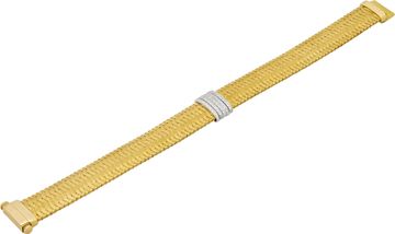 Roberto Coin Silk weave bracelet in 18k yellow gold with diamonds