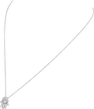 Roberto Coin Tiny Treasures Hamsa diamond necklace in 18k white gold