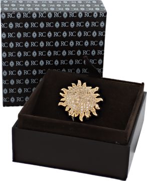 Roberto Coin Tiny Treasures Sun Cognac diamonds ring