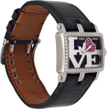 Roger Dubuis Too Much T22 86 0-SD N91R/LO 18k White Gold 30mm Quartz watch