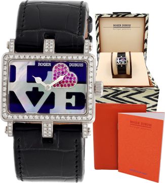 Roger Dubuis Too Much T22 86 0-SD N91R/LO 18k White Gold 30mm Quartz watch Roger Dubuis Too Much "LOVE" 30mm T22 86 0-SD N91R/LO Ladies Watch Collection